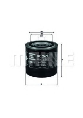 Filtru ulei HONDA ACCORD VI (CG, CK) (1997 - 2003) KNECHT OC 269 piesa NOUA