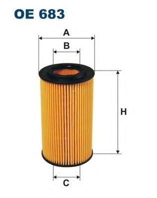 Filtru ulei HONDA ACCORD VII (CL) (2003 - 2008) FILTRON OE683 piesa NOUA