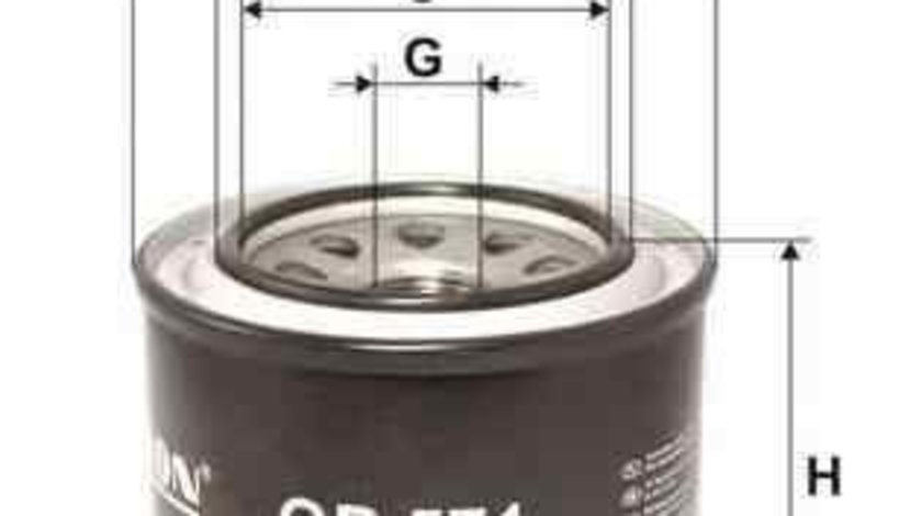 Filtru ulei HONDA CIVIC II hatchback (SS, SL) FILTRON OP571