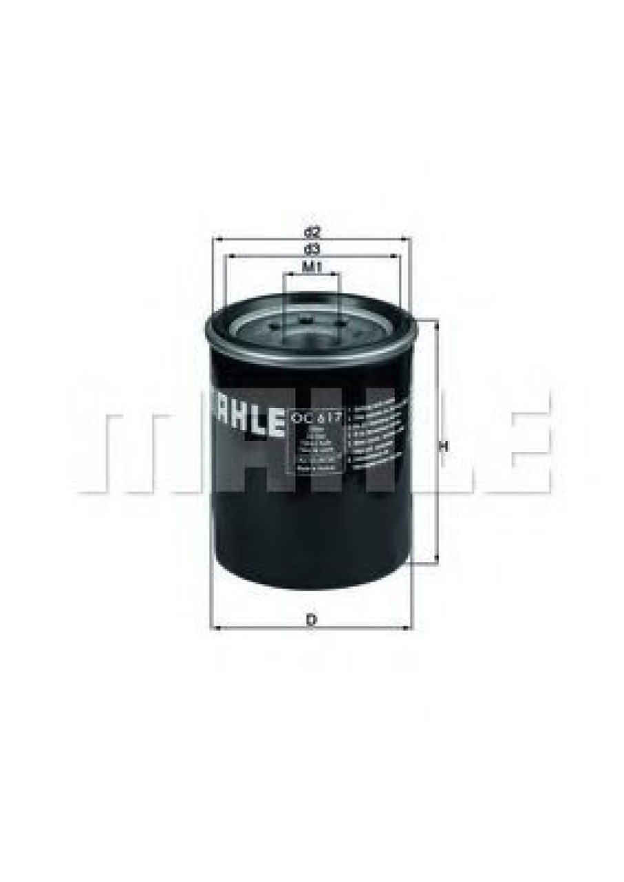 Filtru ulei HONDA STREAM (RN) (2001 - 2016) MAHLE ORIGINAL OC 617 piesa NOUA