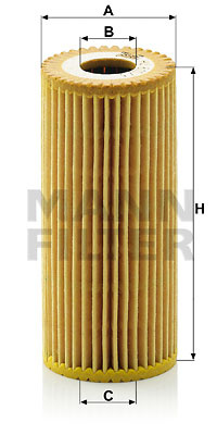 Filtru ulei (HU6153X MANN-FILTER) MERCEDES-BENZ