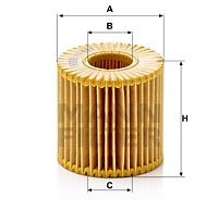 Filtru ulei (HU7019Z MANN-FILTER) LEXUS,LOTUS,SUBARU,TOYOTA