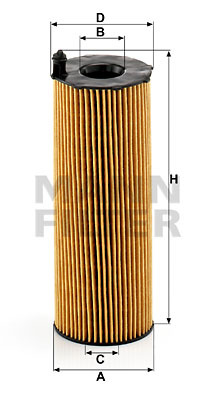 Filtru ulei (HU8001X MANN-FILTER) AUDI,PORSCHE,VW