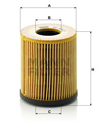 Filtru ulei (HU8162X MANN-FILTER) FIAT,JEEP,MINI
