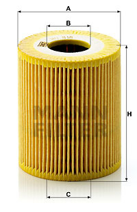 Filtru ulei (HU818X MANN-FILTER) ALPINA,BMW,LAND ROVER,OPEL