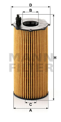 Filtru ulei (HU8202X MANN-FILTER) DODGE,JEEP