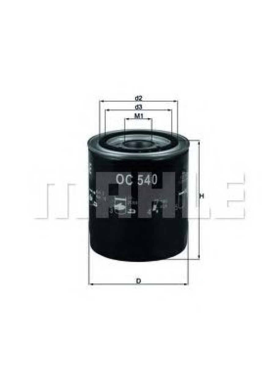 Filtru ulei HYUNDAI H-1 platou / sasiu (2000 - 2005) MAHLE ORIGINAL OC 540 piesa NOUA