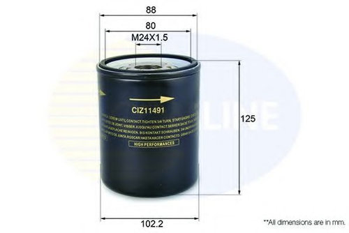 Filtru ulei ISUZU TROOPER deschis (UB) (1991 - 1998) COMLINE CIZ11491 piesa NOUA