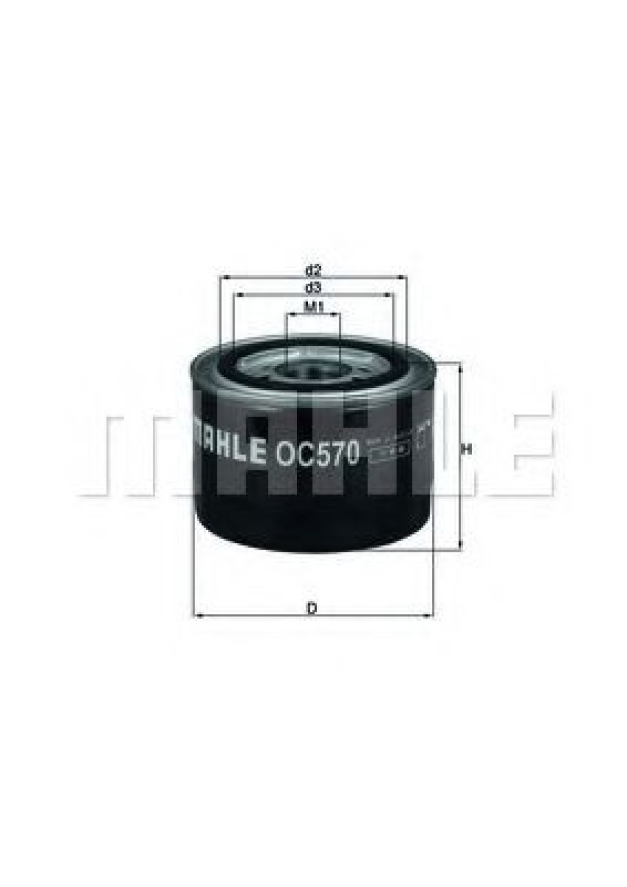 Filtru ulei IVECO DAILY IV bus (2006 - 2011) MAHLE ORIGINAL OC 570 piesa NOUA
