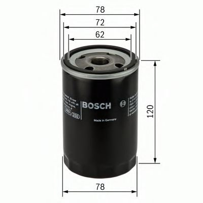 Filtru ulei JAGUAR X-TYPE (CF1) (2001 - 2009) BOSCH 0 451 103 369 piesa NOUA