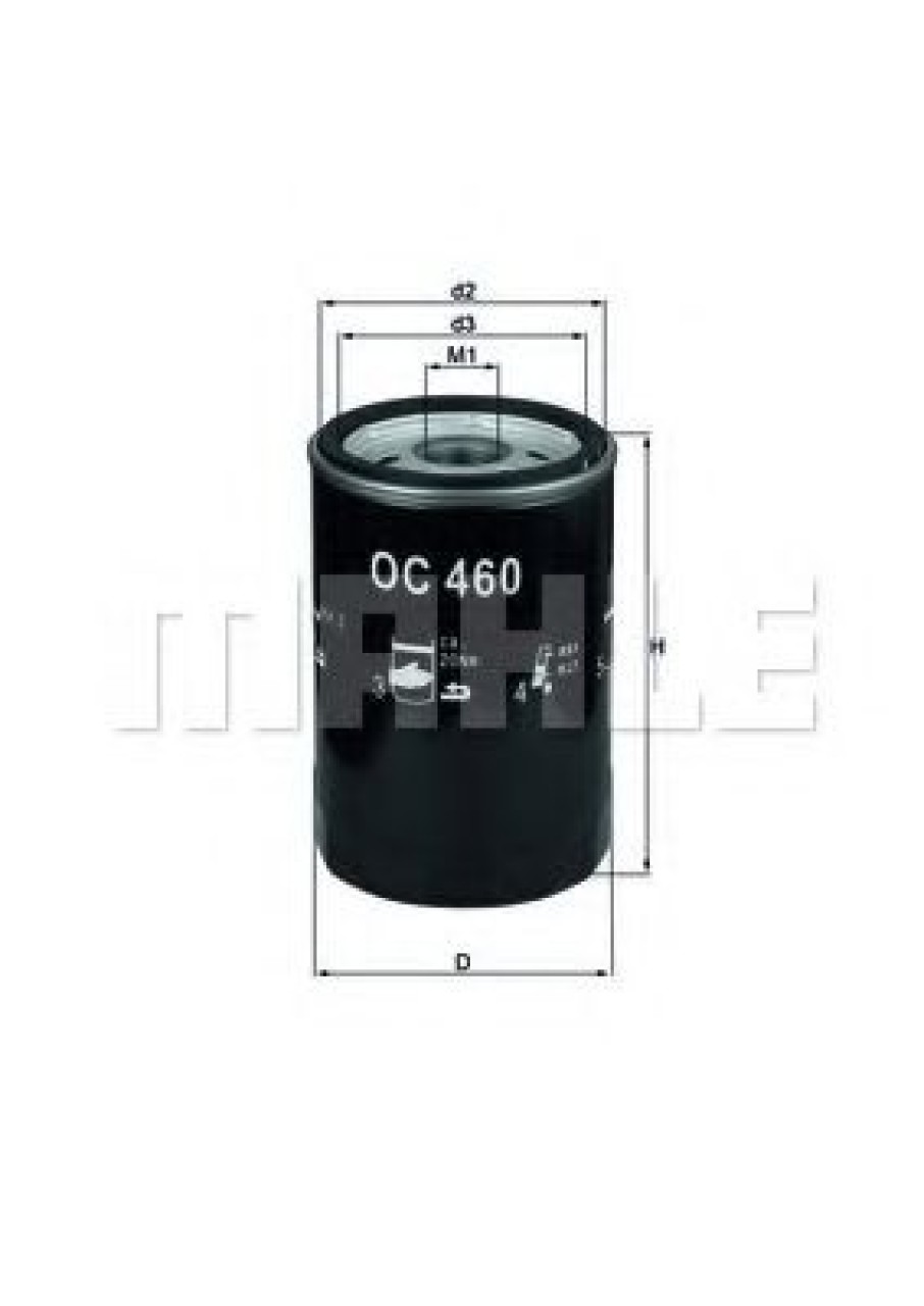 Filtru ulei JAGUAR XF (CC9) (2008 - 2015) MAHLE ORIGINAL OC 460 piesa NOUA