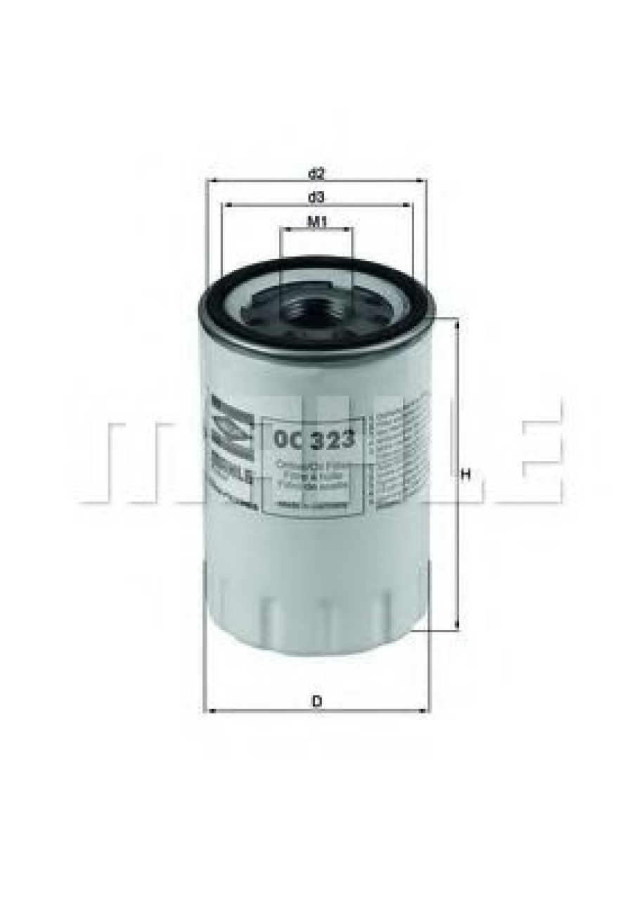 Filtru ulei JAGUAR XJ (NAW, NBW) (1996 - 2003) KNECHT OC 323 piesa NOUA