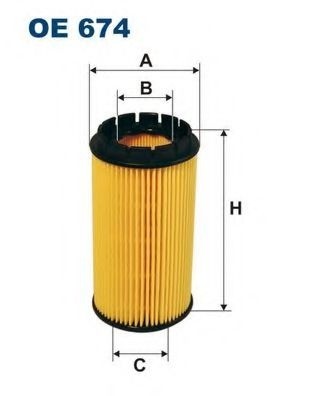 Filtru ulei JEEP CHEROKEE (KJ) (2001 - 2008) FILTRON OE674 piesa NOUA