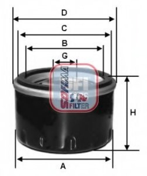 Filtru ulei JEEP COMPASS (MK49) (2006 - 2016) SOFIMA S 3519 R piesa NOUA