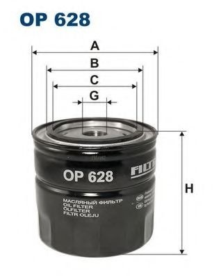 Filtru ulei JEEP GRAND CHEROKEE II (WJ, WG) (1998 - 2005) FILTRON OP628 piesa NOUA