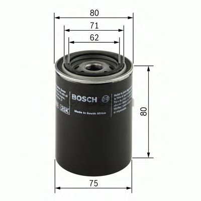 Filtru ulei JEEP WRANGLER II (TJ) (1996 - 2008) BOSCH 0 451 103 271 piesa NOUA