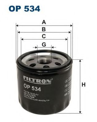 Filtru ulei JEEP WRANGLER II (TJ) (1996 - 2008) FILTRON OP534 piesa NOUA