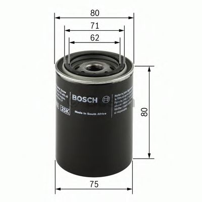 Filtru ulei JEEP WRANGLER III (JK) (2007 - 2016) BOSCH 0 451 103 271 piesa NOUA