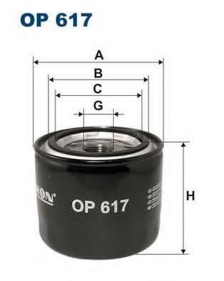 Filtru ulei KIA CEED (JD) (2012 - 2016) FILTRON OP617 piesa NOUA