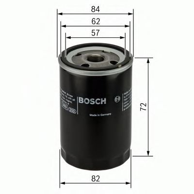 Filtru ulei KIA MAGENTIS (GD) (2001 - 2005) BOSCH 0 451 103 316 piesa NOUA