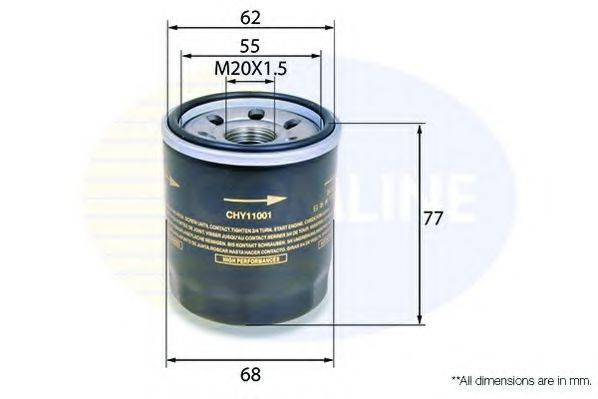 Filtru ulei KIA PICANTO (BA) (2004 - 2011) COMLINE CHY11001 piesa NOUA