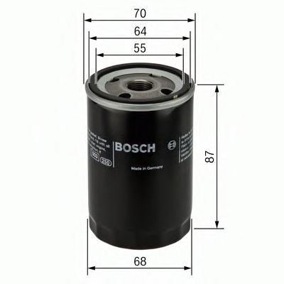 Filtru ulei LANCIA YPSILON (843) (2003 - 2011) BOSCH 0 986 452 041 piesa NOUA