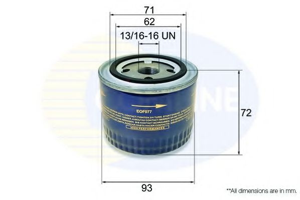 Filtru ulei LAND ROVER FREELANDER (LN) (1998 - 2006) COMLINE EOF077 piesa NOUA