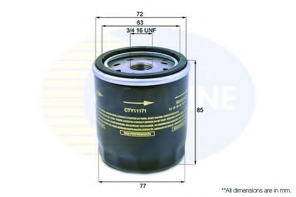 Filtru ulei LEXUS RX (MCU15) (2000 - 2003) COMLINE CTY11171 piesa NOUA