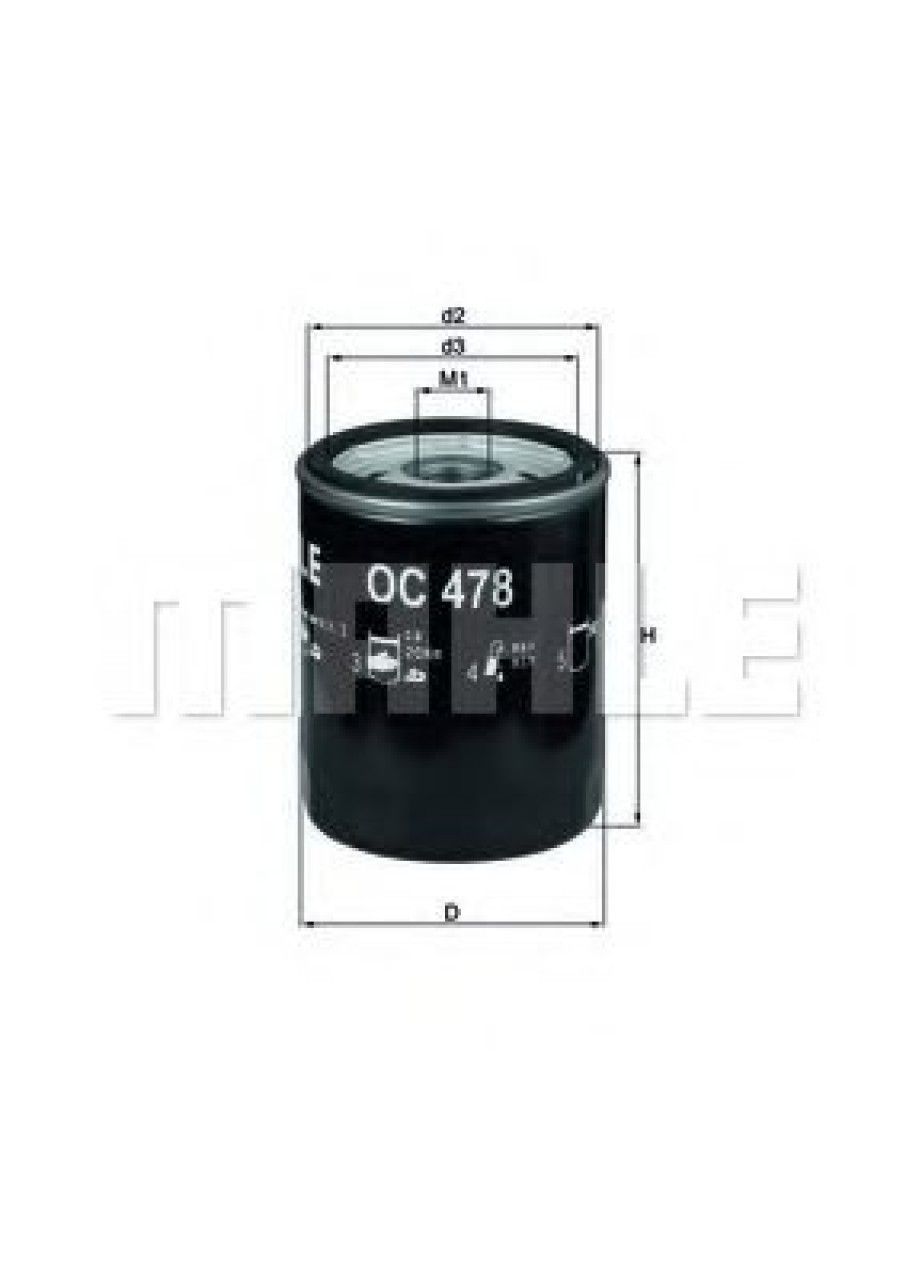 Filtru ulei LEXUS SC (UZZ40_) (2001 - 2010) MAHLE ORIGINAL OC 478 piesa NOUA