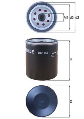 Filtru Ulei Mahle Original Audi OC 1053