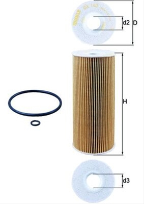 Filtru Ulei Mahle Original Audi OX 143D