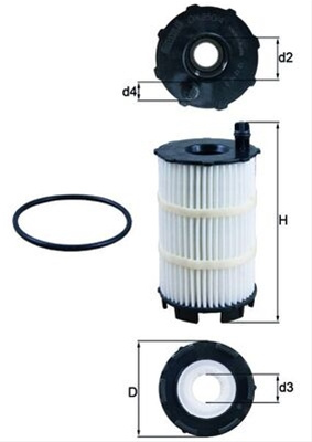 Filtru Ulei Mahle Original Audi OX 350/4D