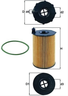 Filtru Ulei Mahle Original Audi OX 420D