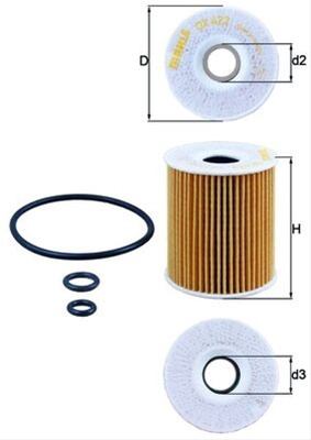 Filtru Ulei Mahle Original Audi OX 422D