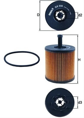 Filtru Ulei Mahle Original Audi OX 556D