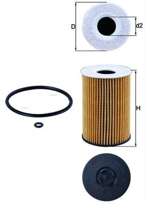 Filtru Ulei Mahle Original Audi OX 787D