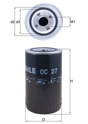 Filtru Ulei Mahle Original Class OC 27