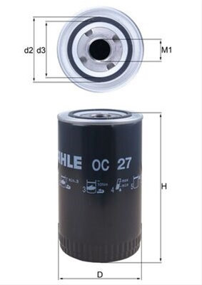 Filtru Ulei Mahle Original Class OC 27