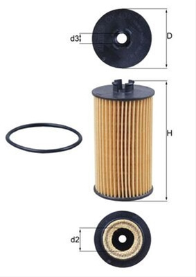 Filtru Ulei Mahle Original Fiat OX 401D