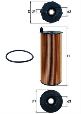 Filtru Ulei Mahle Original Ford OX 196/1D1