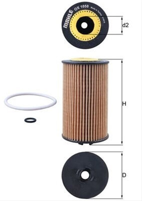 Filtru Ulei Mahle Original Gmc OX 1058D