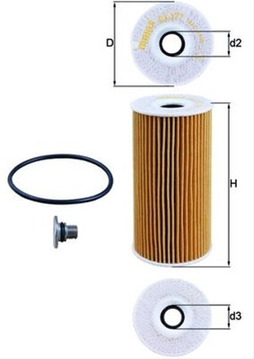 Filtru Ulei Mahle Original Hyundai OX 377D