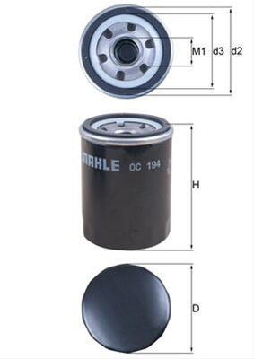 Filtru Ulei Mahle Original Kia OC 194