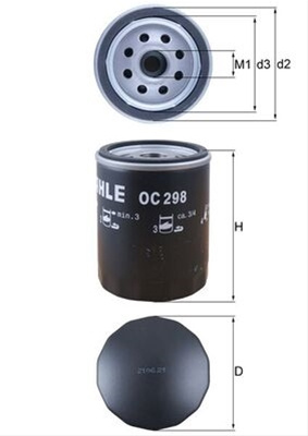 Filtru Ulei Mahle Original Land Rover OC 298
