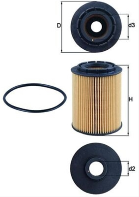 Filtru Ulei Mahle Original Mercedes-Benz OX 160D