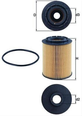 Filtru Ulei Mahle Original Mercedes-Benz OX 160D