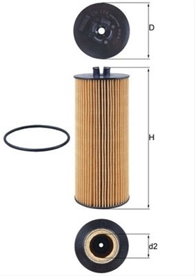 Filtru Ulei Mahle Original Mercedes-Benz OX 174D