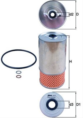 Filtru Ulei Mahle Original Mercedes-Benz OX 78D