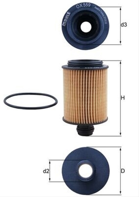 Filtru Ulei Mahle Original Opel OX 559D