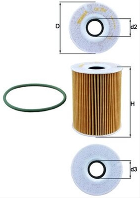 Filtru Ulei Mahle Original Porsche OX 254D5